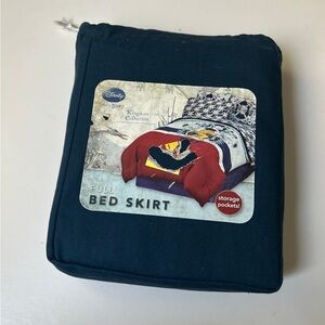 DISNEY FULL SIZE BED SKIRT 15" DROP NAVY BLUE